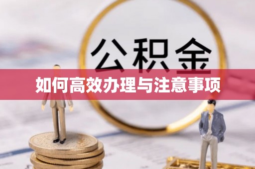 汶上如何高效办理与注意事项