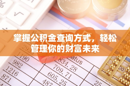 汶上掌握公积金查询方式，轻松管理你的财富未来