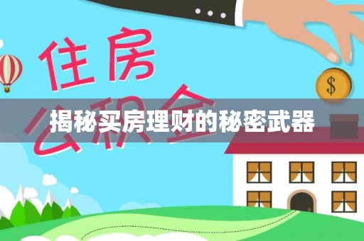 汶上揭秘买房理财的秘密武器