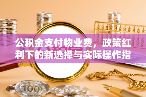 汶上公积金支付物业费，政策红利下的新选择与实际操作指南