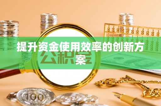 汶上提升资金使用效率的创新方案