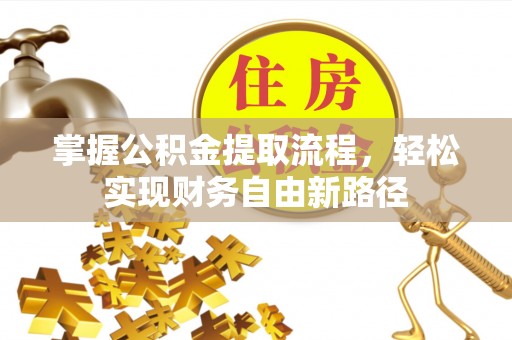 汶上掌握公积金提取流程，轻松实现财务自由新路径