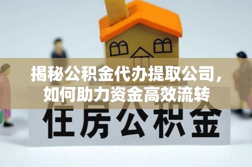 汶上揭秘公积金代办提取公司，如何助力资金高效流转