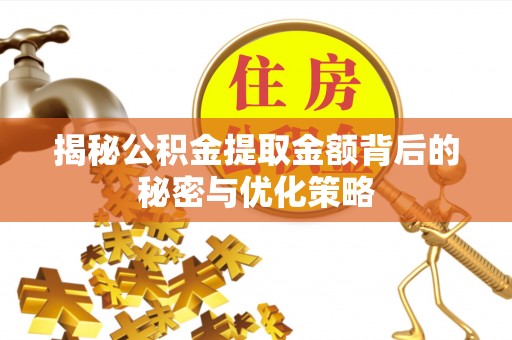 汶上揭秘公积金提取金额背后的秘密与优化策略