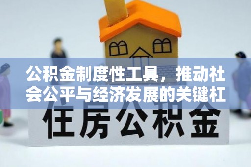 汶上公积金制度性工具，推动社会公平与经济发展的关键杠杆